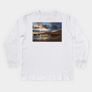 Gorriones Lagoon, Fuerteventura Kids Long Sleeve T-Shirt